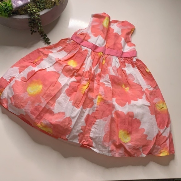 Gymboree Girl Floral Pink A line Dress - Picture 3 of 6
